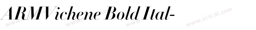 ARMVichene Bold Ital字体转换